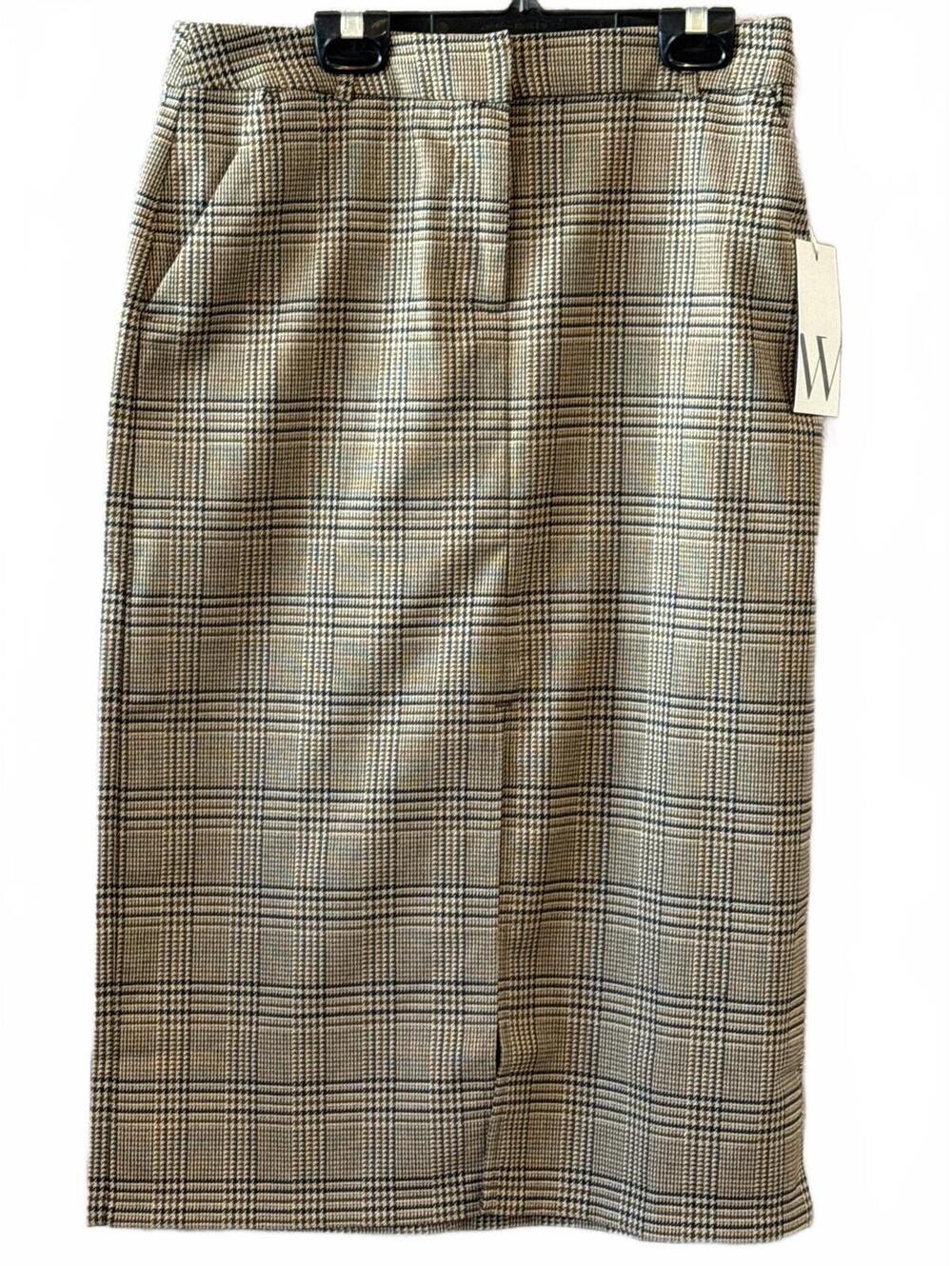Worthington Women's Plaid Pencil Skirt Size 2P